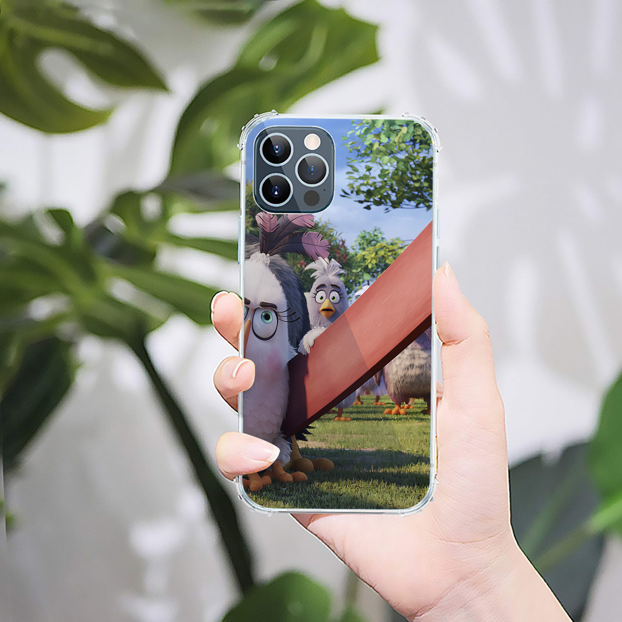 （画像用） Angry Birds アングリーバード 【iPhone 12シリーズ対応】透明スマホケース（クリアソフトケース）